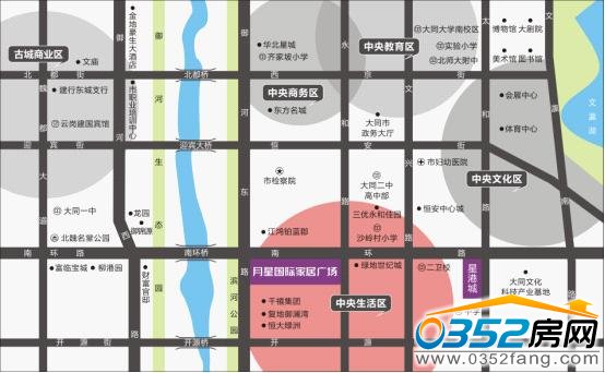 项目位于御河和南环路的十字交叉点上