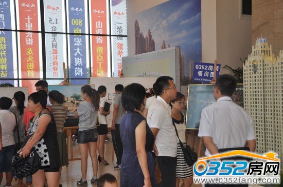 网友听取大西街•公园1号置业顾问讲解