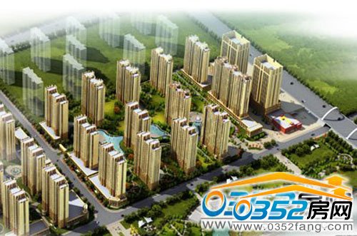 欣美御河九号鸟瞰效果图