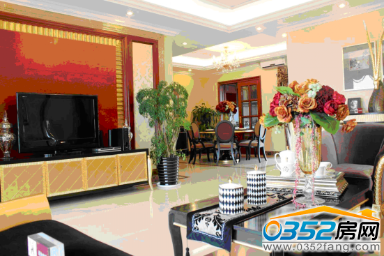 大同恒大绿洲样板间—客厅