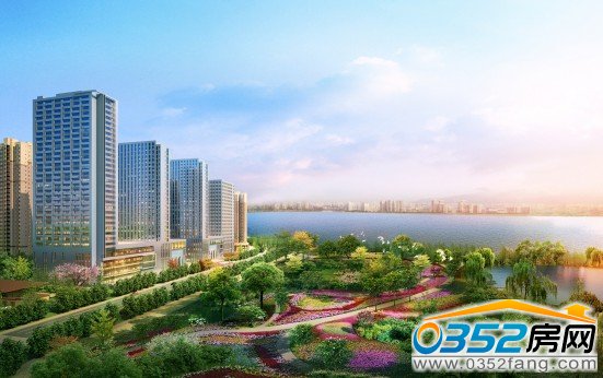 富力城大同唯一湖景房效果图