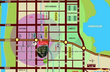 好旺角御东壹号商务办公楼区位图