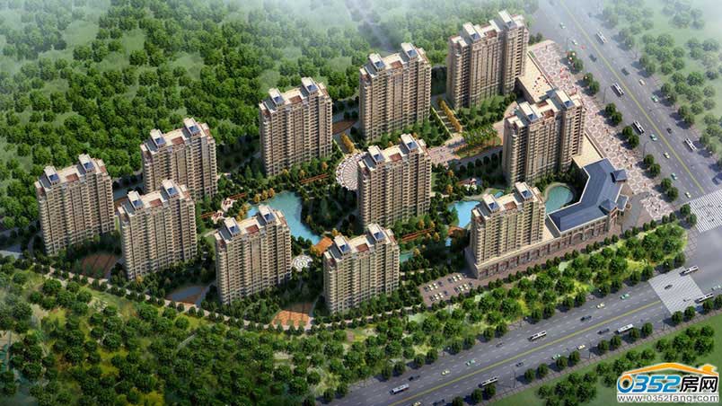 千禧御东画卷项目整体鸟瞰图