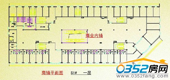 恒安中央广场商铺平面图