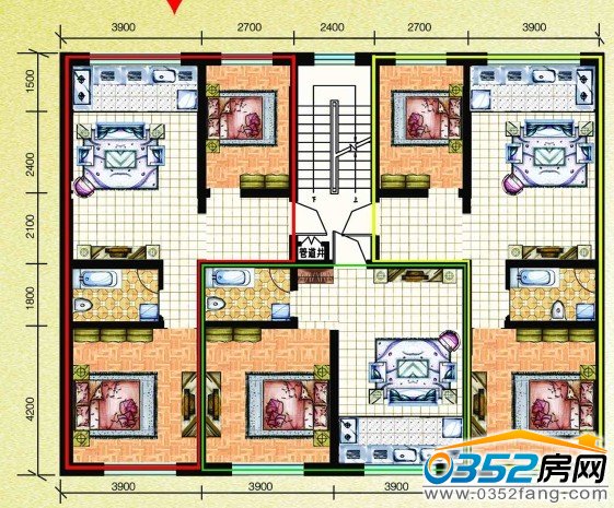 A、B户型两房一厅