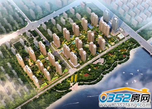 欣美御河九号鸟瞰效果图