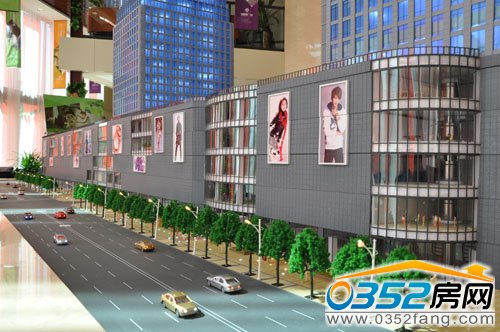 国贸广场低层商业区沙盘模型