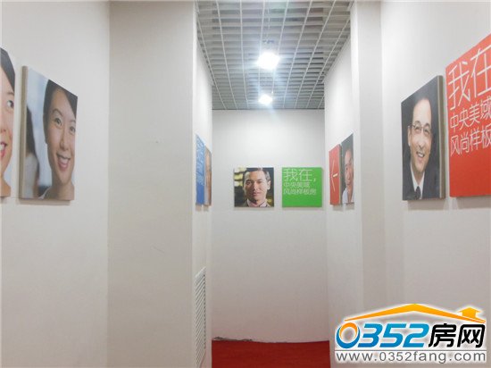 走进看房通道就像走进了一场艺术展览,中央美域的精心布置可见一斑