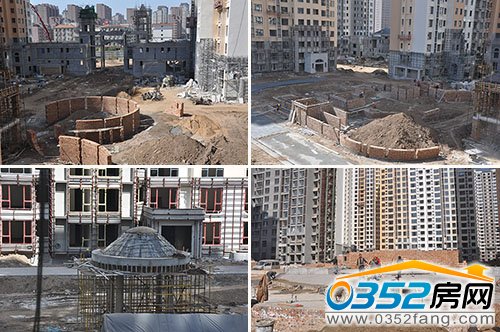 财富官邸每栋楼前景观各不相同 独具特色