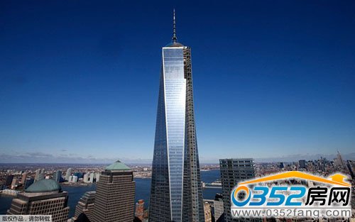 纽约世贸中心第一座大楼成北美地区最高建筑