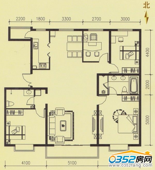 碧水云天· 御河湾J2户型图