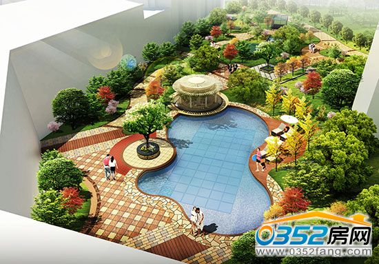 千禧御东画卷园林效果图