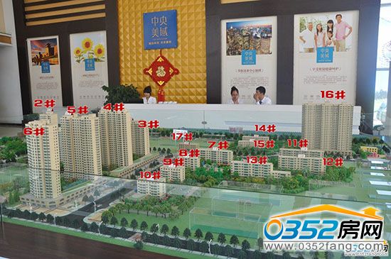 中央美域 中央美域项目沙盘实景图