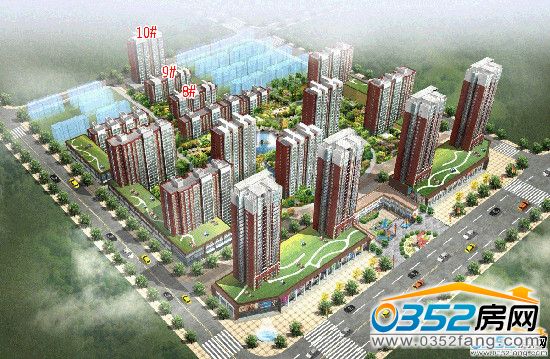 美好新里程二期 美好新里程项目鸟瞰效果图
