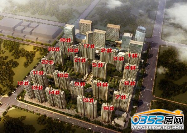 绿地世纪城鸟瞰图