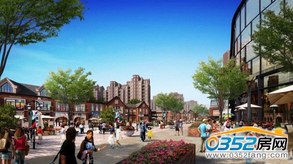 伦敦街步行街效果图