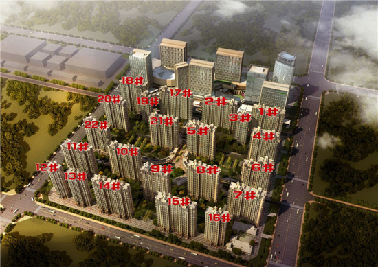 绿地世纪城楼座整体效果图