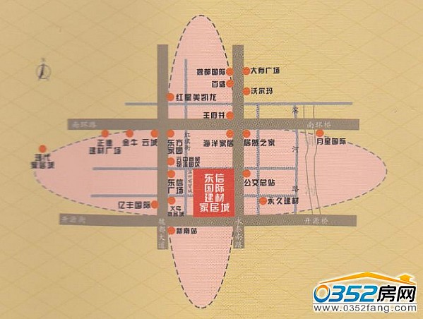 东信国际建材家居广场区位图