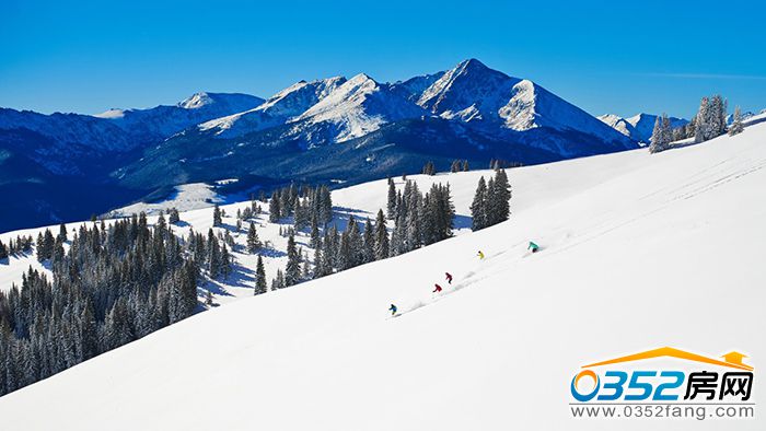 白登山滑雪场图片
