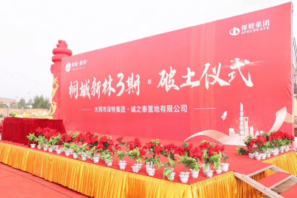 桐城新林三期项目破土仪式暨4号楼封顶仪式圆满成功